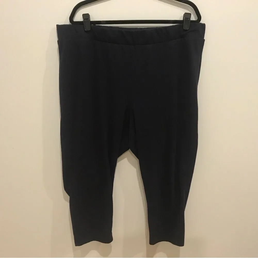 HUE Women's Plus Black Capri Leggings ( 3X)